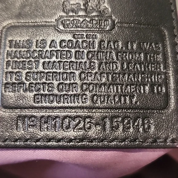 Coach Vintage Sophia Madison Women's Purple and Black Satchel Bag - Picture 9 of 11